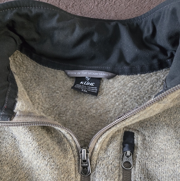 Kuhl Taupe/khaki Cozy Quarter-Zip Sweater - Picture 8 of 11